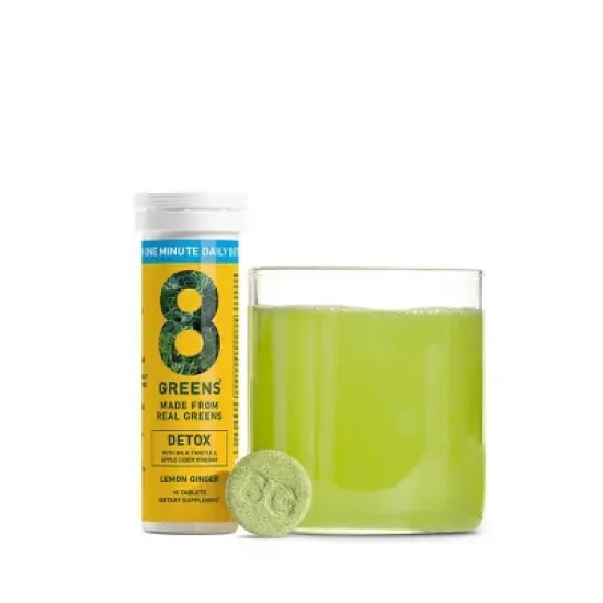 8Greens Single Tube Functional Detox Tablets - 10ct image {2}