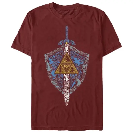 Men's Nintendo Legend of Zelda Hidden Pattern T-Shirt image {5}