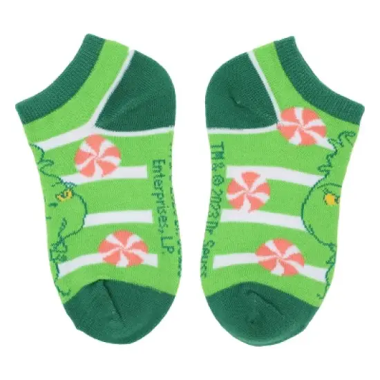 Youth Grinch Ankle Socks 6-Pack image {3}