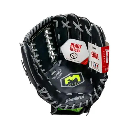 Franklin Sports Midnight Series 12" Baseball Glove Right Handed Thrower image {2}