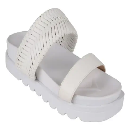 GC Shoes Jojo Double Band Slide Platform Sandals image {6}