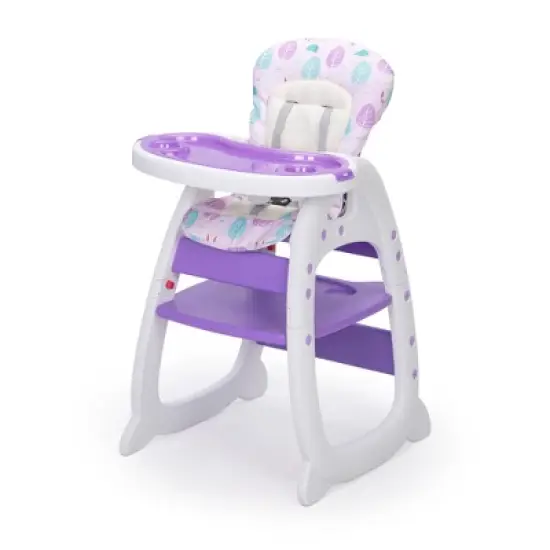 TopComfy Infant Seat Adjustable Highchair for Baby Toddler Dinning Table with Feeding Tray, Suitable for Dining Room, Purple, 25"*16.75"*41.5" image {5}