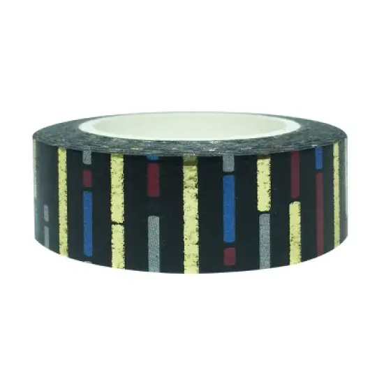 Wrapables Washi Masking Tape, Metallic and Moody Group image {19}
