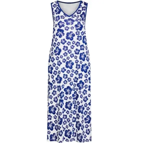 Women's Plus Size Summer Love Sleep Maxi Dress - hibiscus | AVENUE image {2}