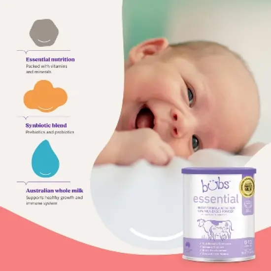 Bubs Essential Milk Infant Powdered Formula Canister - 0-12 Months - 20oz image {6}