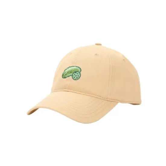 Pickleball Embroidered Pickle & Ball Tan Dad Hat image {1}