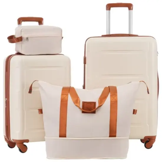 Lycvki 2 Piece 20in+24in Luggage Set with Bags and Expanable Spinner Wheels with TSA Lock image {13}