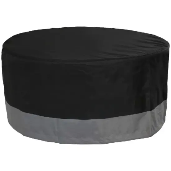Sunnydaze Outdoor Heavy-Duty Weather-Resistant 300D Polyester Round Fire Pit Cover image {5}