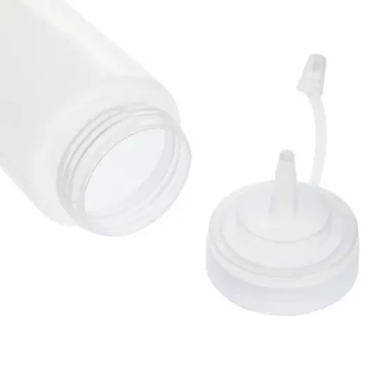 Stockroom Plus 6 Pack 24 oz Plastic Condiment Squeeze Bottles with Caps, Empty Squirt Bottles for Ketchup, Mustard, Sauces image {6}