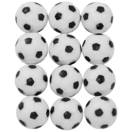 Sunnydaze Indoor Durable Plastic Standard Size Replacement Foosball Table Game Balls - 36mm - Black and White image {5}