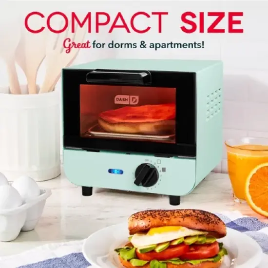 Dash Mini Toaster Oven Aqua image {2}