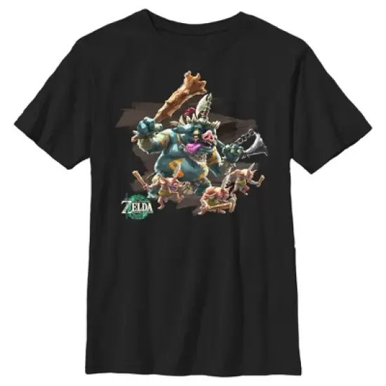Boy's Nintendo The Legend of Zelda: Tears of the Kingdom Blin Tribe Portrait T-Shirt image {4}