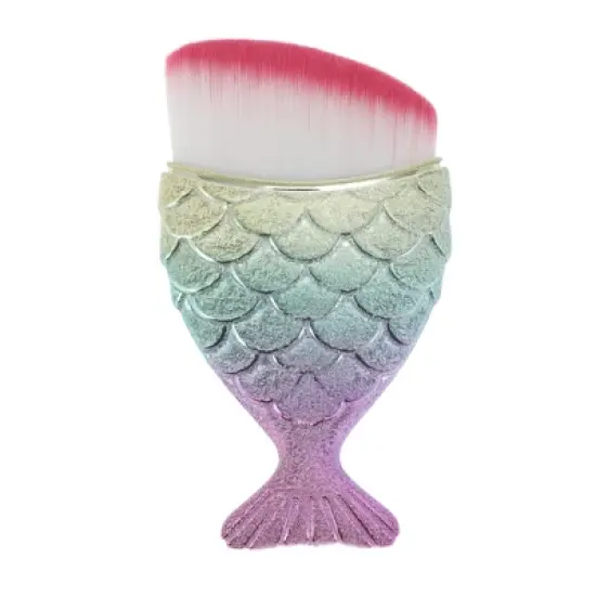 Unique Bargains Angled Mermaids Shape Foundation Brush 1 Pc image {6}
