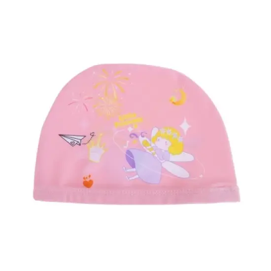 Unique Bargains Kid's Polyester Cartoon Figure Swim Cap Pink 1 Pc image {6}