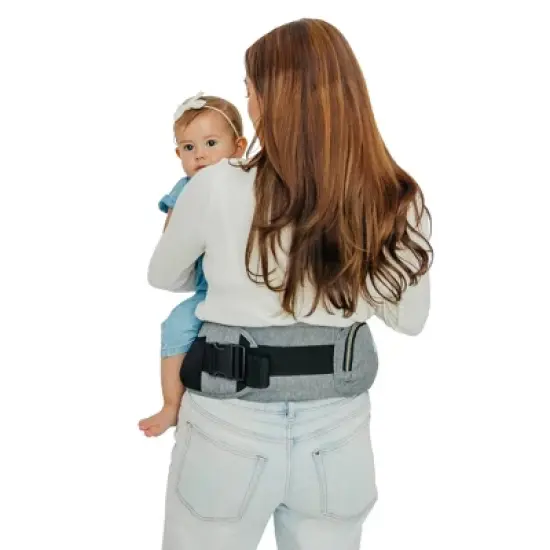 Moby Hip Seat Baby Carrier - Heather Gray image {3}