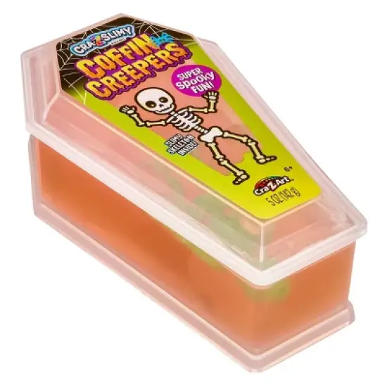Cra-Z-Slimy Halloween Coffin Creepers Slime Orange image {4}