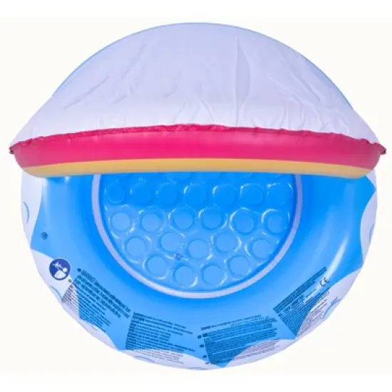 Pool Central 37" Inflatable Rainbow Canopy Baby Swimming Pool image {2}