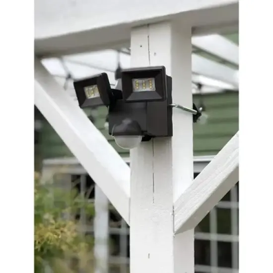 IQ America Motion Security Flood Light - 700 Lumen, 35ft Range, 180&deg; Detection, Exit Detection, Battery Powered, Bronze image {6}