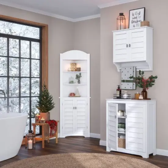 Brookfield Tall Corner Cabinet White - RiverRidge Home image {12}