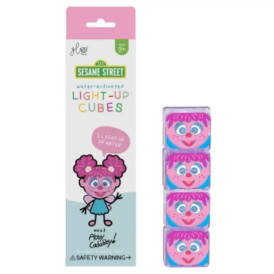 Glo Pals Sesame Street Character Abby Cadabby & 6 Light Up Water Cubes image {2}