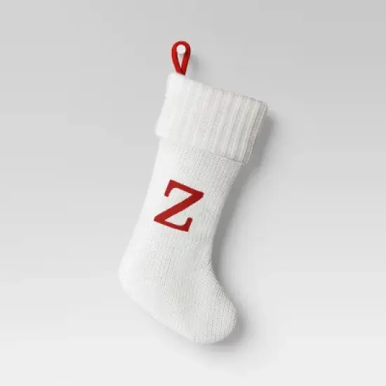 Knit Monogram Christmas Stocking White - Wondershop&trade; image {28}