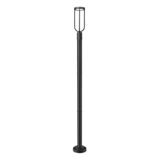 Z-Lite Leland 1 - Light Post Light in  Sand Black image {3}