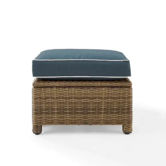 Bradenton Outdoor Wicker Ottoman - Crosley
 image {6}