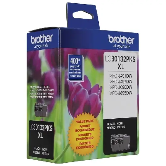 Brother Genuine LC30132PKS 2-Pack High-yield Black Ink Cartridges 24337424 image {7}