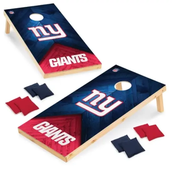 NFL New York Giants 2'x4' Wood Cornhole Set image {6}
