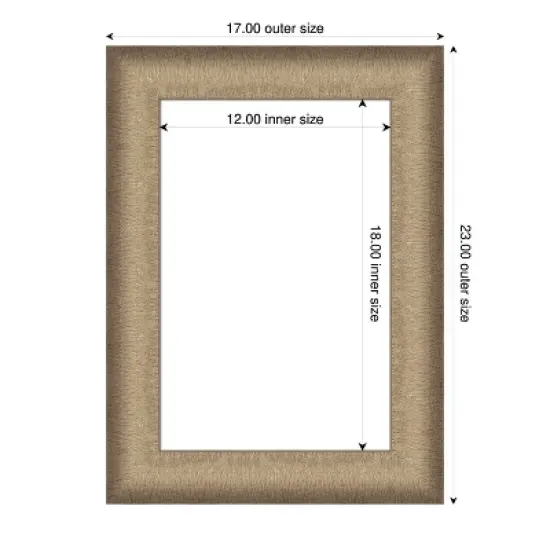 Amanti Art Elegant Brushed Bronze Framed Dry Erase Magnetic Board image {4}