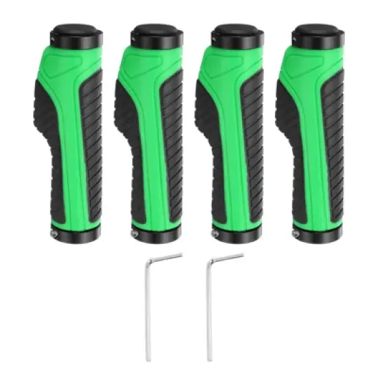 Unique Bargains Rubber Non-Slip Fit 7/8" Handlebar Grips 2 Pairs with Hex Wrench 5.28" image {7}