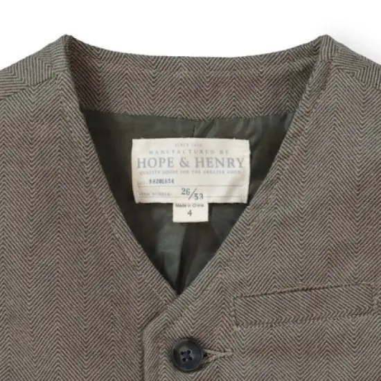 Hope & Henry Boys' Classic Suit Vest, Infant image {1}