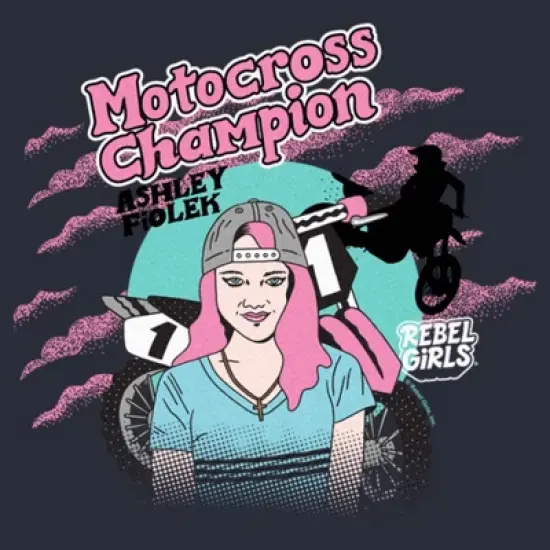 Junior's Rebel Girls Ashley Fiolek Motocross Champion Festival Muscle Tee image {1}