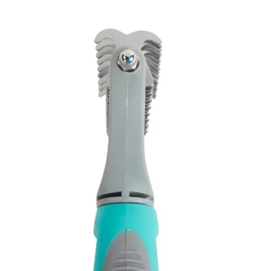 Groomer Essentials Double-Sided Deshedding Tool Rake 9/17 Blades - Dog Brush for Shedding and Mat Removal, Ideal for Medium to Long Coats image {2}