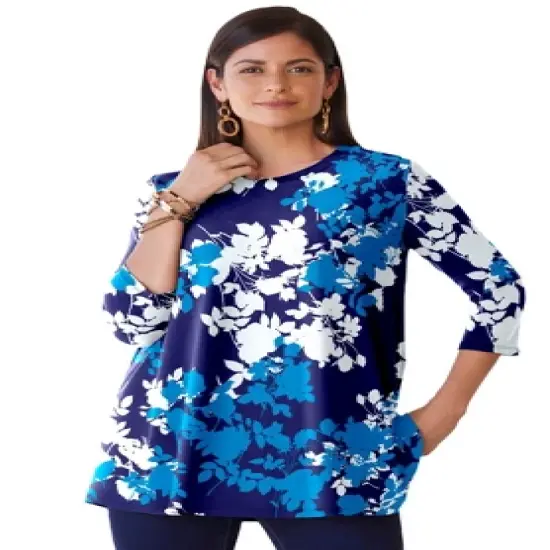 Jessica London Women&rsquo;s Plus Size Swing Tunic image {25}