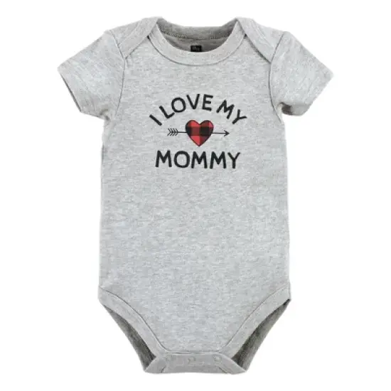 Hudson Baby Unisex Baby Cotton Bodysuit and Pant Set, Buffalo Plaid Family image {3}