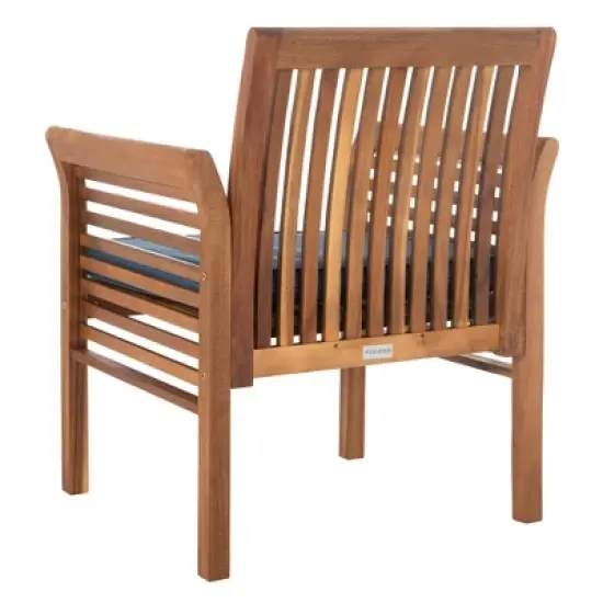 Carson 4pc Outdoor Set - Natural/Navy - Safavieh image {4}