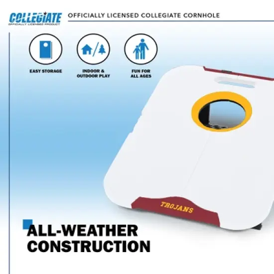 NCAA USC Trojans All-Weather Travel Cornhole Set image {2}