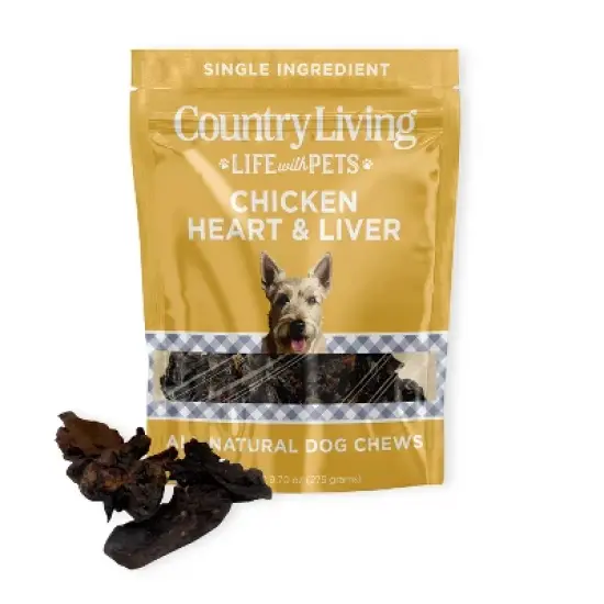 Country Living Dehydrated Chicken Hearts & Livers Dog Treats &ndash; 9oz Bag &ndash; 100% Natural, High-Protein, Single-Ingredient image {8}