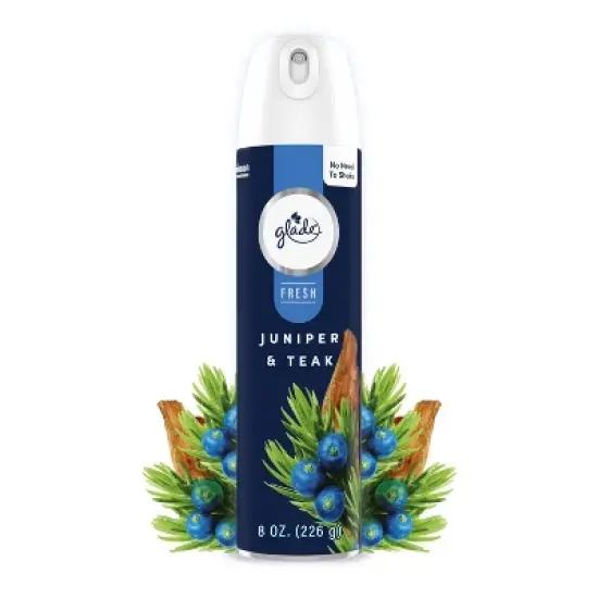 Glade Fresh Aerosol Room Air Freshener - Juniper & Teak - 8oz image {13}