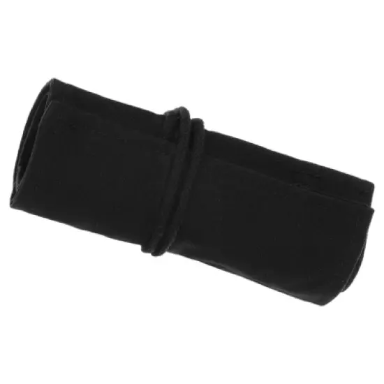 Unique Bargains Handmade Roll-Up Pencil Case Black image {8}