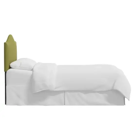 Custom Upholstered Curved Headboard Velvet Twin - Skyline Furniture image {3}