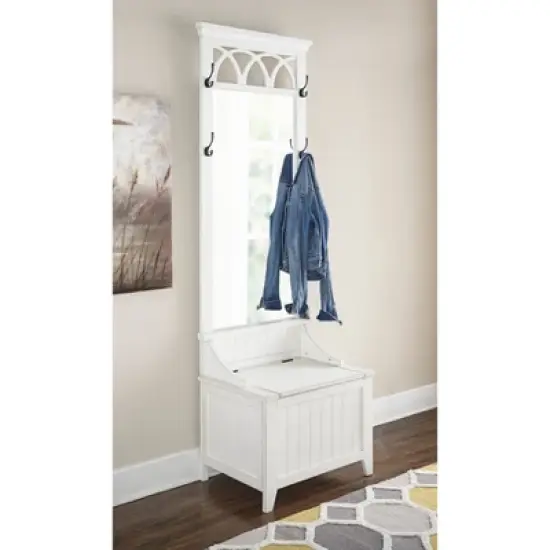 Alina Hall Tree White - Powell Company image {3}