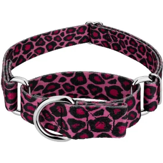 Country Brook Petz - Pink Leopard Martingale Dog Collar image {4}