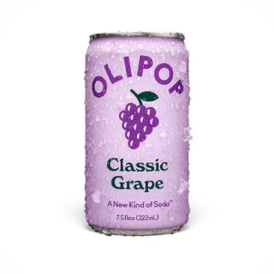 OLIPOP Mini's Classic Grape Soda - 6pk/7.5 fl oz Cans image {1}