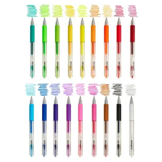 KINGART Retractable Gel Pens 18 Colors image {1}