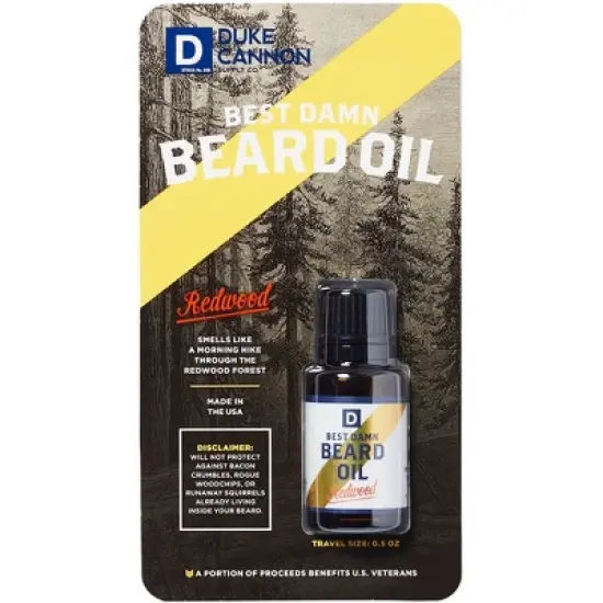 Duke Cannon Supply Co. Supply Best Damn Beard Oil - Trial Size - 0.5oz image {5}