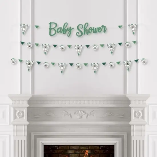 Big Dot of Happiness Koala Cutie - Bear Baby Shower Letter Banner Decoration - 36 Banner Cutouts and Baby Shower Banner Letters image {2}