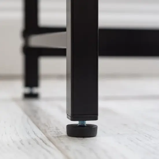 IRIS USA Simple Design Office Desk, Black image {4}