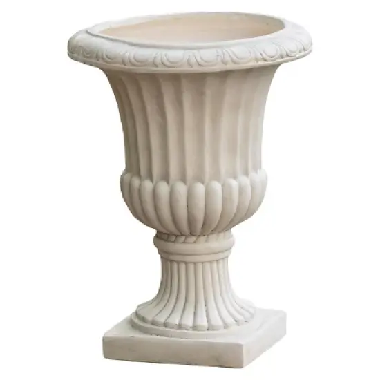 Christopher Knight Home 20" Wide Fiberglass Urn Planter image {4}